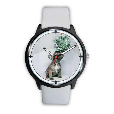 Boston Terrier Puppy Print Wrist Watch