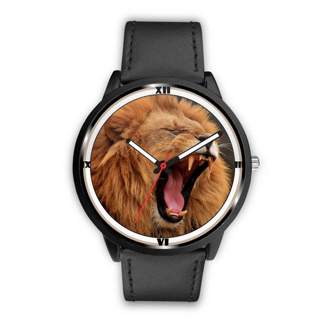 Roaring Lion Print Wrist Watch