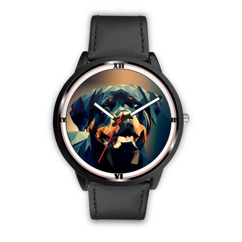 Rottweiler Dog Color Art Print Wrist Watch