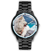 Samoyed Dog Nature Print Wrist Watch