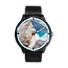 Samoyed Dog Nature Print Wrist Watch