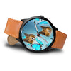 Cute Collie Dog Print Wrist Watch