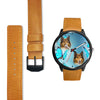 Cute Collie Dog Print Wrist Watch