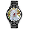 White Shepherd Print Wrist Watch