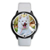 White Shepherd Print Wrist Watch