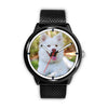 White Shepherd Print Wrist Watch