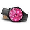 Stars On Pink Print Wrist Watch
