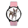 Miniature Bull Terrier Dog Print Wrist Watch