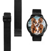 Cute Papillon Dog Print Wrist Watch