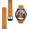 Three Burmese Cat Print Wrist Watch