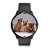 Three Burmese Cat Print Wrist Watch