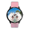 Samoyed Dog Print Wrist Watch