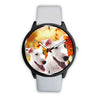 Lovely Bull Terrier Print Wrist Watch