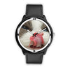 Smiling Ragdoll Cat Print Wrist Watch