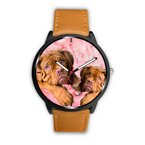 Cute Bordeaux Mastiff Print Wrist Watch