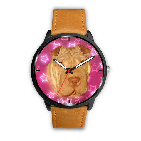 Chinese Shar Pei Dog Print Wrist Watch