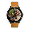 Black Stork Bird Print Wrist Watch