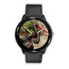 Black Stork Bird Print Wrist Watch