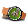 Lovely Chartreux Cat Nature Print Wrist Watch