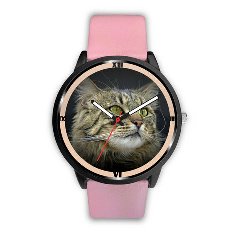 Amazing Norwegian Forest Cat Print Wrist Watch