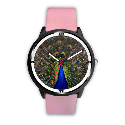 Peacock Print Wrist Watch