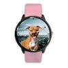 Cute Staffordshire Bull Terrier Puppy Print Wrist Watch