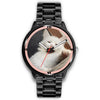 Smiling Turkish Angora Cat Print Wrist Watch