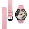 Smiling Turkish Angora Cat Print Wrist Watch