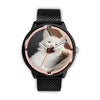 Smiling Turkish Angora Cat Print Wrist Watch