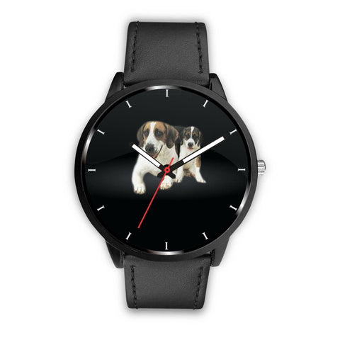Cute English Foxhound with Puppy Print Wrist Watch