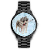 Norwegian Elkhound dog Print Wrist Watch