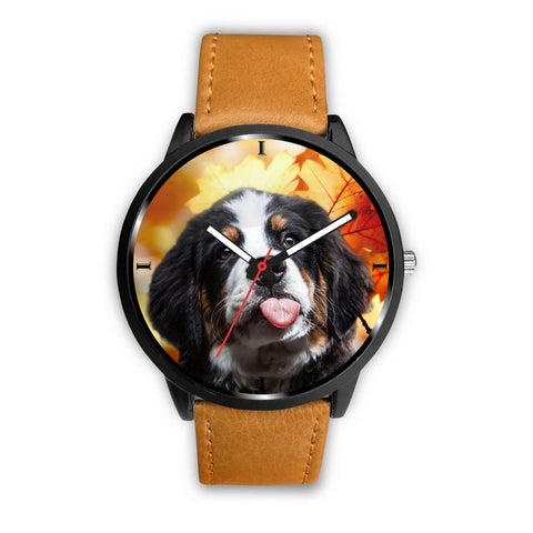 Cute Bernese Mountain Dog Print Wrist Watch
