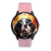 Cute Bernese Mountain Dog Print Wrist Watch