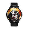Cute Bernese Mountain Dog Print Wrist Watch