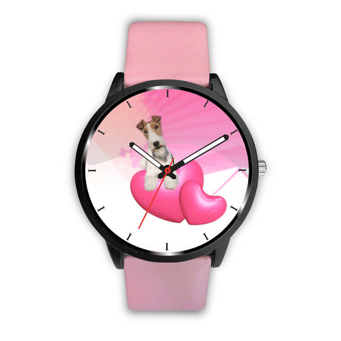 Amazing Wire Fox Terrier with Love Print Wrist Watch