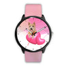 Cute Norwich Terrier with Love Print Wrist Watch