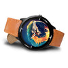 Blue and Yellow Macaw Parrot Vector Art Print Wrist Watch