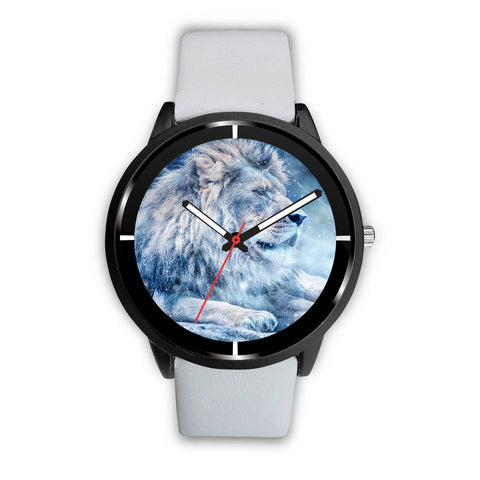 Lion Snowy Print Wrist Watch