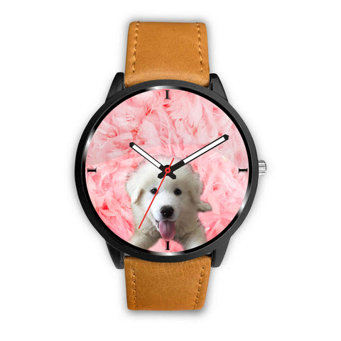 Labradoodle On Pink Print Wrist Watch