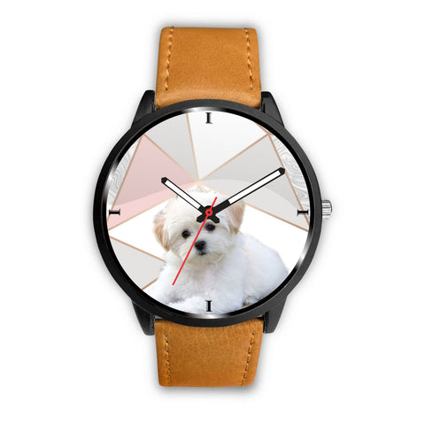 Cute Maltese Puppy Print Wrist Watch