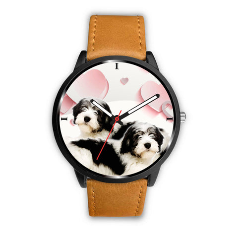 Polish Lowland Sheepdog Print Wrist Watch