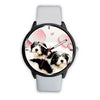 Polish Lowland Sheepdog Print Wrist Watch