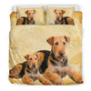 Airedale Terrier Print Bedding Set