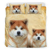 Cute Akita Dog Print Bedding Set