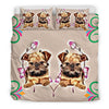 Cute Brussels Griffon Print Bedding Set