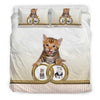 Cute Bengal Cat Print Bedding Set
