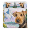 Cute Airedale Terrier Print Bedding Set