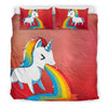 Rainbow Unicorn Print Bedding Sets