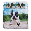Boston Terrier Print Bedding Set