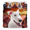 Cute Bull Terrier Print Bedding Set